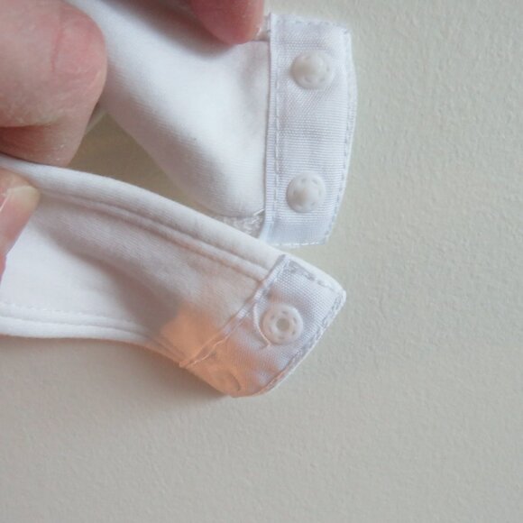 HILL HOUSE HOME The Luna Bodysuit in White Jersey Minimalist Neutral - Size S - Picture 10 of 15